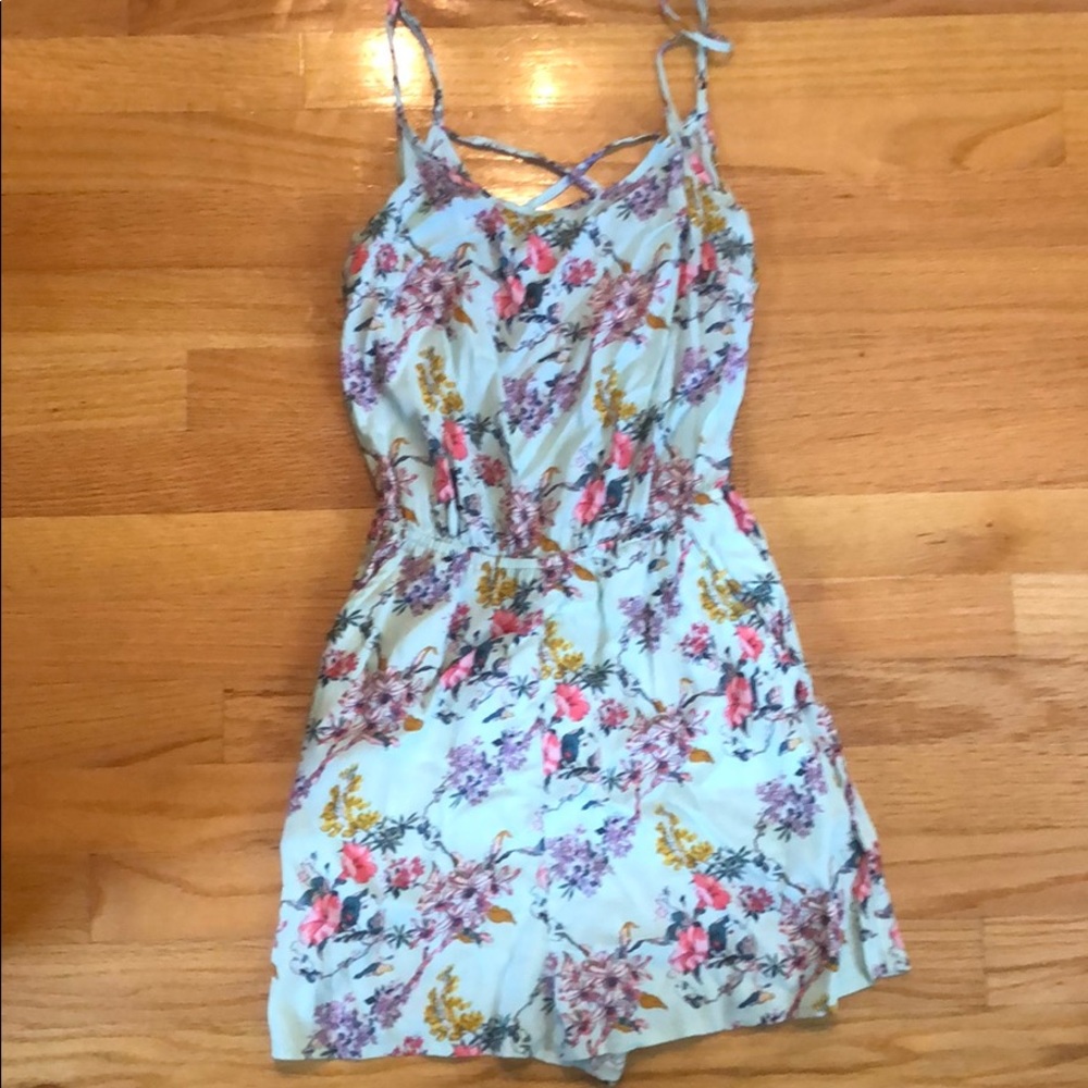 H&M Divided Floral Romper. Size 4.